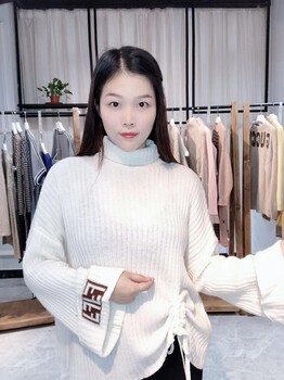 雪蕾娅19年新款羊毛衫品牌折扣女装货源批发