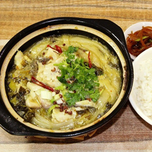 长沙砂锅酸菜鱼培训砂锅酸菜鱼米饭制作流程图片