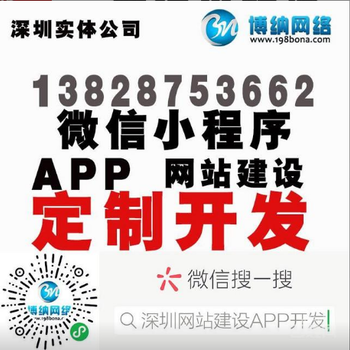 企业网站建设，企业app开发大型企业小程序开发深圳博纳网络