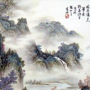 哪里快速交易蒋根水瓷板画