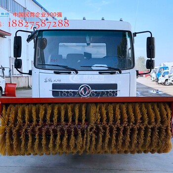 新疆巴音郭楞和硕东风多利卡压缩垃圾车加装雪铲雪滚生产厂家