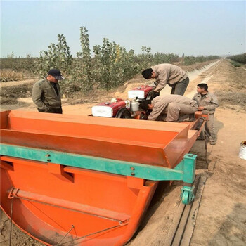 农田灌溉渠道衬砌机工地水沟渠道滑膜机一次性现浇水渠成型机
