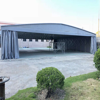 武汉定制推拉活动篷工厂雨棚大排挡帐篷伸缩式雨棚