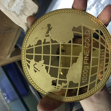 厂家生产金属纪念币,浮雕图案纪念币图片