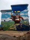 湖南郴州宜章县农村彩绘墙画壁画涂鸦图