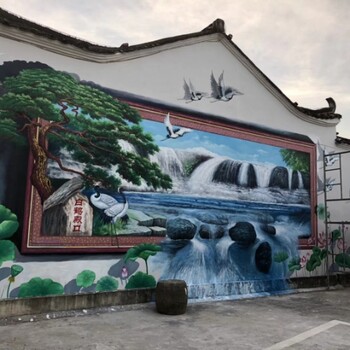 湖南株洲醴陵市设计农村彩绘墙画壁画涂鸦