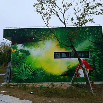 湖南湘潭湘潭县简梦彩绘墙画壁画涂鸦设计