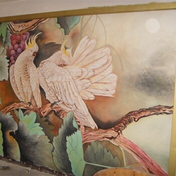 餐厅墙画、酒店墙绘、火锅店彩绘、咖啡店涂鸦