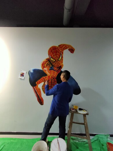 郴州3D立体墙绘彩绘公司,彩绘涂鸦