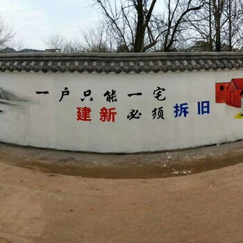 江西景德镇珠山区农村彩绘墙画壁画涂鸦