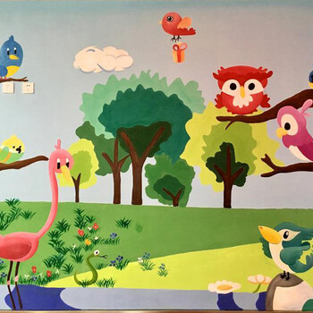 江山市幼儿园动漫墙绘彩绘,设计公司电话