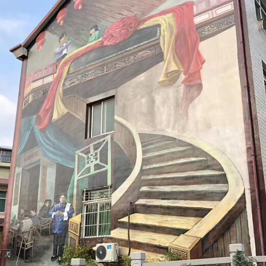 宁波艺术涂鸦3D立体墙绘请联系我们