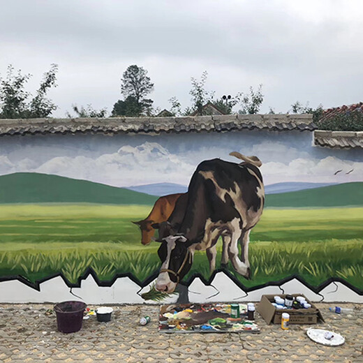 南京美丽新农村墙体彩绘报价