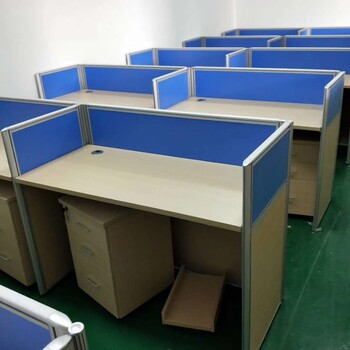 高埗镇工位屏风隔断办公室卡位办公桌椅组合简约现代