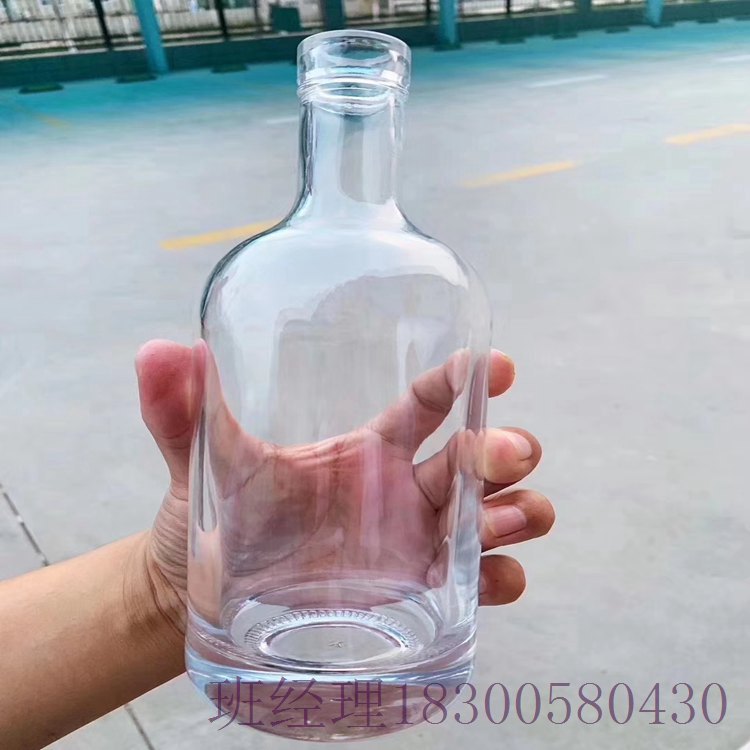 广西北海瑞升玻璃酒瓶厂家透明酒瓶小批量发售