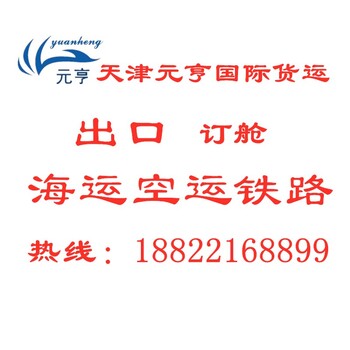 天津国际货运海运空运铁路出口订舱报关报检进口清关服务