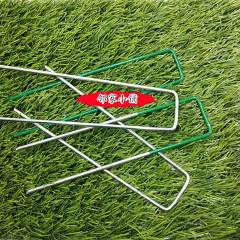 U型釘鍍鋅除防草布草坪草皮釘農(nóng)地膜蓋塵網(wǎng)插土柵欄u形固定器地釘