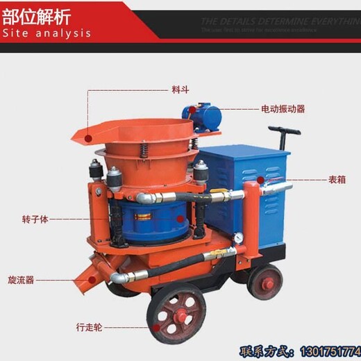 黑龙江牡丹江混凝土干喷机配件/喷锚机生产商