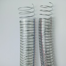 蛇皮管PVC钢丝管透明水管软管耐高低温大口径螺旋增强水管工业排抽油管
