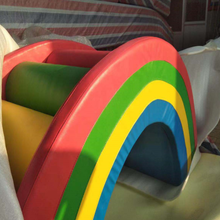 幼儿园攀爬组合拱形钻洞彩虹桥