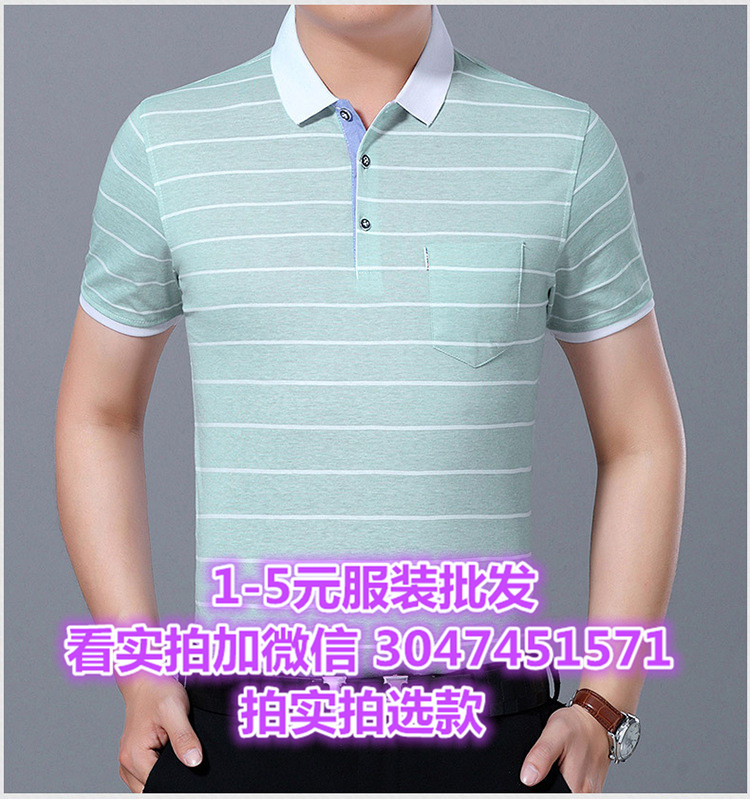 筒约中年男式POLO衫好工艺男装印花短袖 义乌小商品城服装