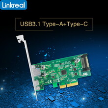 USB扩展卡-PCIe转4口USB3.1TypeA+TypeC-Linkreal