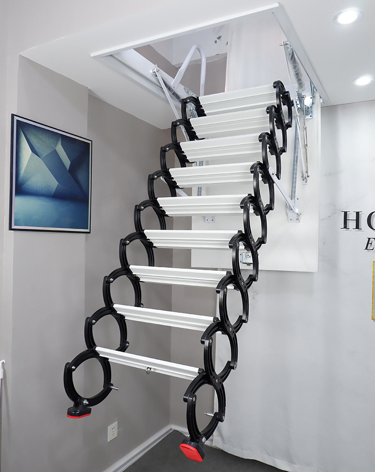 咸宁电动伸缩楼梯提供安装服务