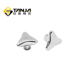 TANJAT52螺母型锁紧旋钮三角旋钮不锈钢精密铸造亚光饰面把手图片0