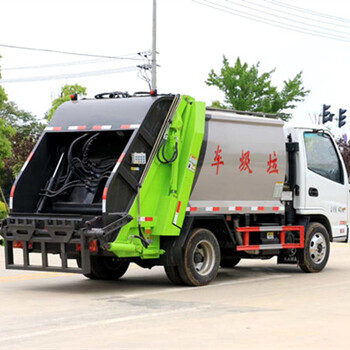 云南红河东风天锦挂桶压缩垃圾车厂家