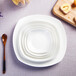 景德镇骨瓷盘方形家用深汤盘菜盘牛排西餐盘子平盘纯白色盘餐具