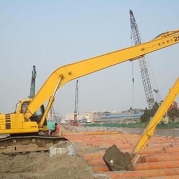 沃尔沃EC480挖掘机22米加长臂修河堤改装厂家