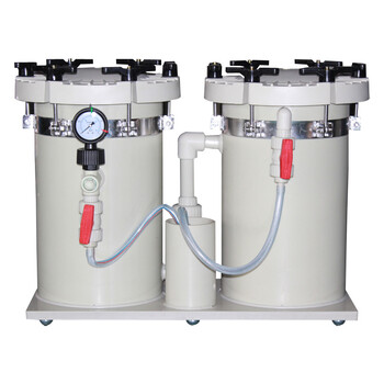 耐酸碱耐腐蚀小型活性炭双桶过滤器可按要求定制反冲洗过滤器机