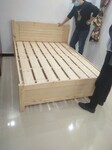 实木床单层床经典款松木床简约原木色框架结构