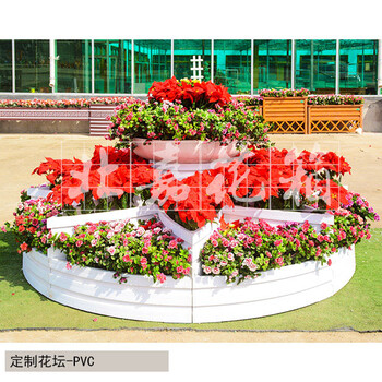 PVC园林花箱公园广场花坛市政景区花箱户外可移动花箱厂家