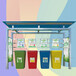 九江垃圾分类箱优点款式新颖,垃圾分类回收亭