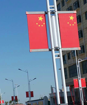 上海铝合金道旗广告展架防风性好