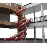 大型非標定制滑梯戶外兒童樹屋滑梯親子樂園滑梯房地產組合滑梯