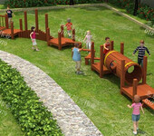 幼儿园木质滑梯儿童组合滑梯亲子农场木质拓展原生态树屋滑梯