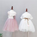 品牌折扣童装夏季韩版中小童女童装纯色公主雪纺连衣裙批发童裙潮