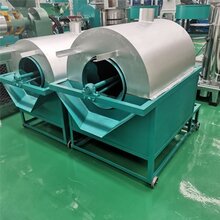 产地货源燃气加热炒货机100型炒花生机械多功能滚筒炒料机图片