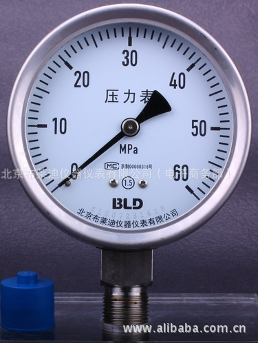 不锈钢耐震压力表YTHN-150.(531)YTN-150H布莱迪现货水处理、环保行业