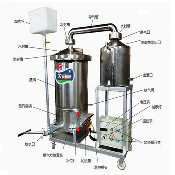 邢台酿酒设备设计合理,白酒蒸馏机