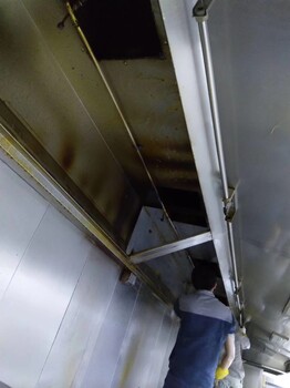 工厂厨房油烟管道油烟净化器排烟管道的清洗