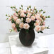 仿真玫瑰花三头威尼诗客厅摆件婚礼装饰花墙制作假花