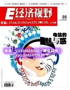 经济类期刊《经济视野》