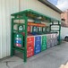优质锌铁板烤漆垃圾分类站、垃圾分类棚、锌铁烤漆垃圾桶