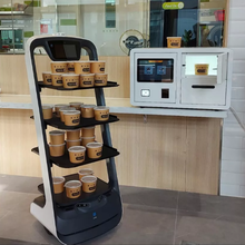 欢乐送送餐机器人解决大问题：通行-服务机器人