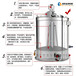 白山智能发酵酿酒设备小型不锈钢JT-100白酒设备新款现货供应