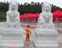 石雕狮子厂家批发定制狮子雕刻汉白玉青石传统狮子雕刻图片4