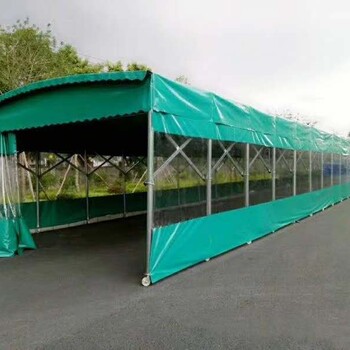 西安中赞蓬业厂家推拉雨棚，伸缩式遮雨蓬，遮阳蓬，活动雨棚
